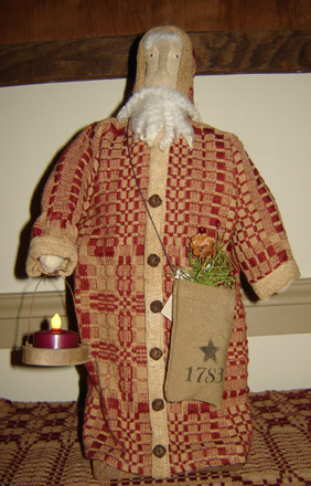 CT145 1783 Red Santa with Tea Light-