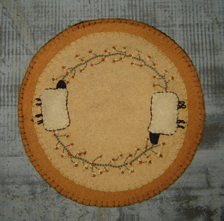 FH118 9" Autumn Sheep Candle Mat-