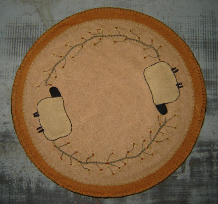 FH119 14" Autumn Sheep Candle Mat-