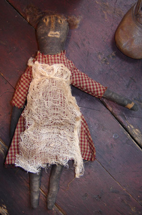 RK174 Little Prim Girl with Cheesecloth Apron-